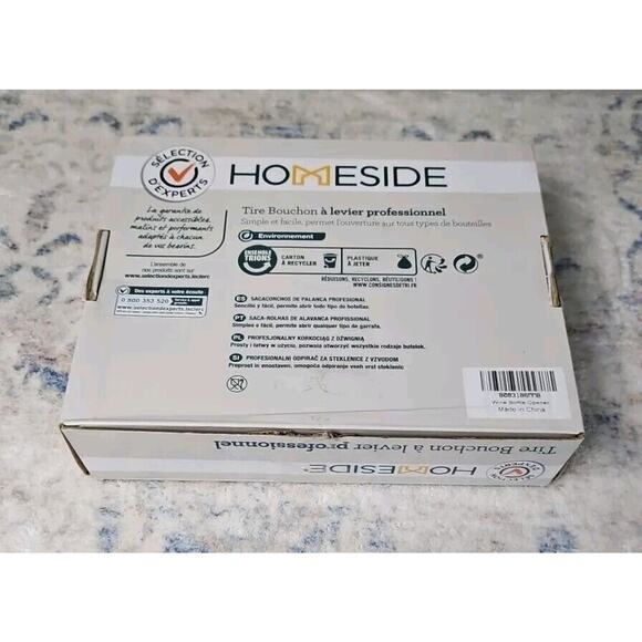 Homeside Professional Lever Action Corkscrew Wine Bottle Opener - Picture 4 of 4